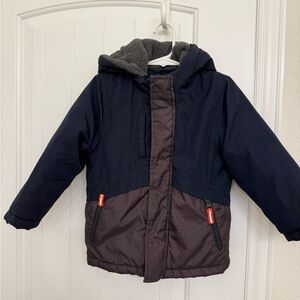 OshKosh B'gosh Blue and Gray Hooded Jacket